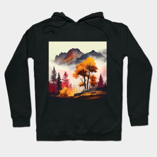 Vibrant Fall Colors Beautiful Autumn Scenery Hoodie